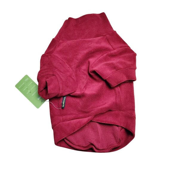 Fitwarm Medium Dog Red Fleece Sweater With Turtleneck For Small Pets - Picture 4 of 4